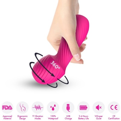 Armony Dazzle Small Massager Vibrator Fuchsia - image 2