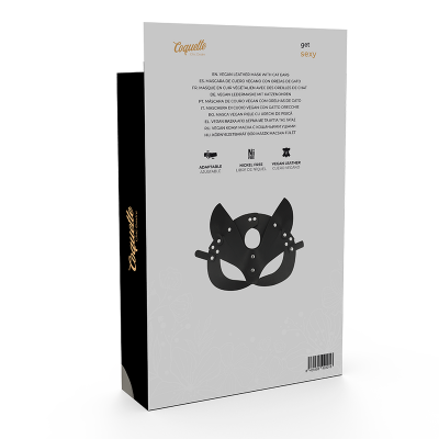 Coquette Chic Desire Vegan Leather Mask with Bunny Ears - image 6