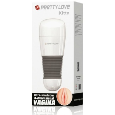 Pretty Love Kitty White Vagina Masturbator - image 6