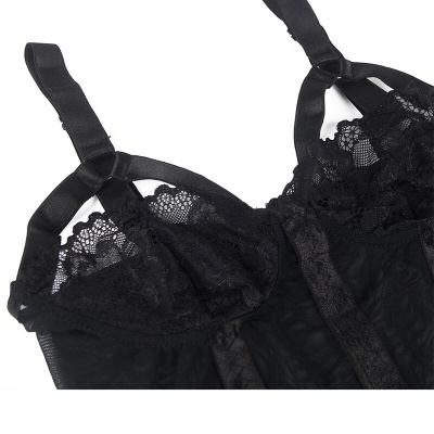 Subblime Teddy with Garter Strap Detail Black S/M - image 8