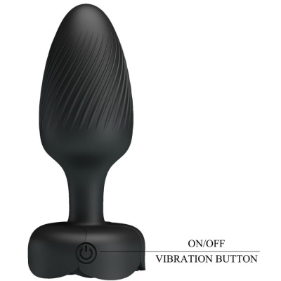 Pretty Love Osborn LED Anal Plug Black 9.8CM - image 8