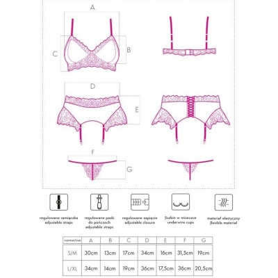 Livco Corsetti Nahir Lingerie Set S/M - image 4