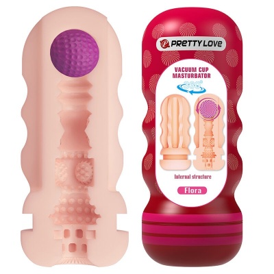 Pretty Love Flora Vagina Masturbator with Suction Cup
