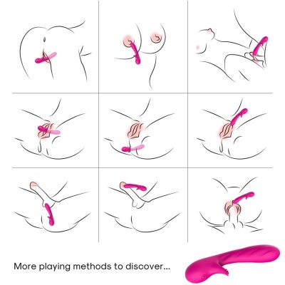 Armony Romance Vibrator with Stimulator Fuchsia - image 2