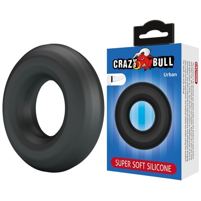 CRAZY BULL - Urban Super Soft Silicone Cock Ring Black - image 2
