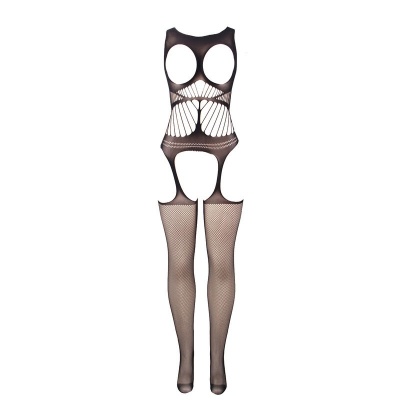 Subblime Fishnet Crotchless Bodystocking with Cup and Open Shoulders - image 3