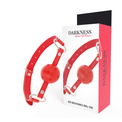 Darkness Red Breathable Ball Gag - image 1