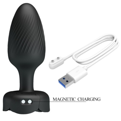 Pretty Love Varian LED Anal Plug Black 10.8CM - image 7