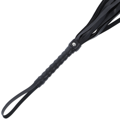 Black Bondage Whip 45 Cm - image 2