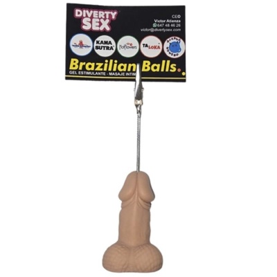 Diablo Picante Penis-Shaped Note Holder Light Tone Diablo Picante Penis-Shaped Note Holder Light Tone