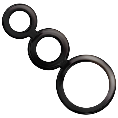 Addicted Toys Penis Ring Set Smoked