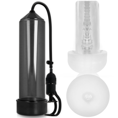 Pump Addicted RX5 Black with Masturbator Pump Addicted RX5 Black with Masturbator