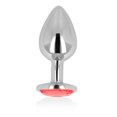 Ohmama - Anal Plug With Red Crystal 8 Cm - image 2