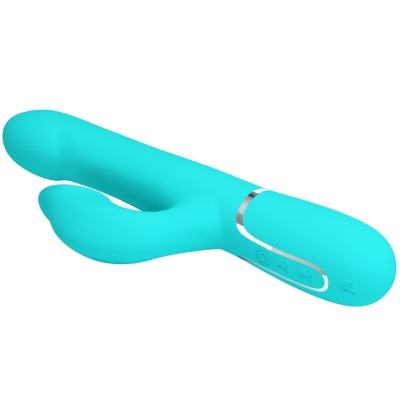 Pretty Love Rabbit Vibrator Pearls Aqua Green - image 6