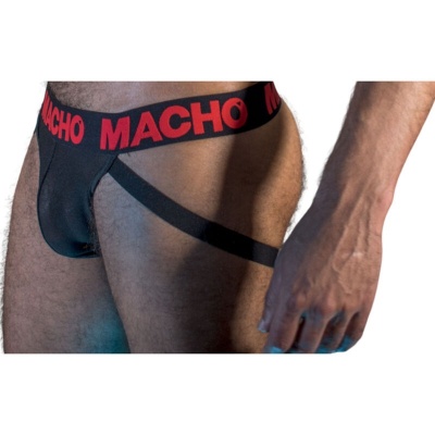 Macho MX26X2 Black Red Semi-Transparent Jock XL - image 2