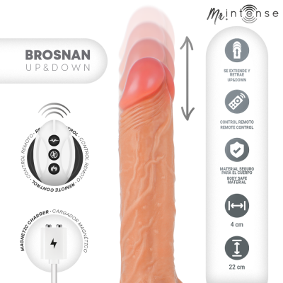 Mr Intense Brosnan Realistic Vibrator - 22cm Remote - image 2