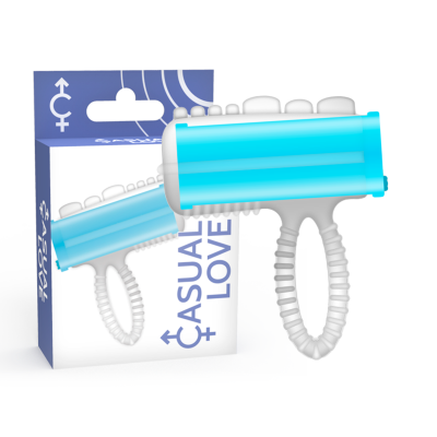 Casual Love Ring Tongue Vibrating Blue - image 2