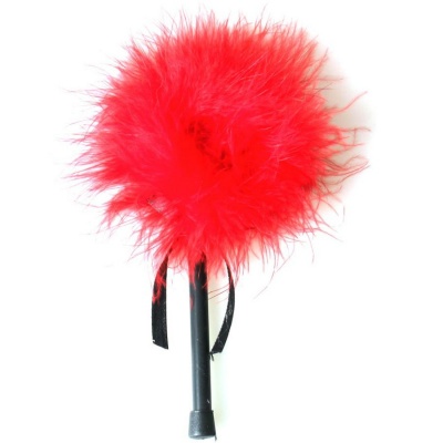 Secretplay Red Marabou Duster - image 3