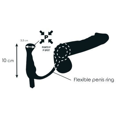Addicted Toys Vibrator Prostatic Black 10cm - image 4