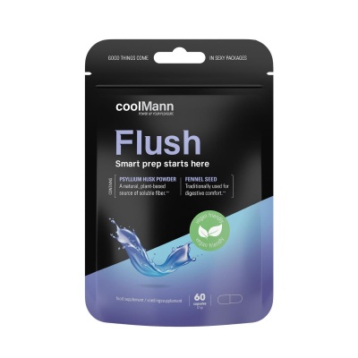 CoolMann - Flush Voedingssupplement - Vezelcomplex 60 pcs Foto van CoolMann - Flush Voedingssupplement - Vezelcomplex 60 pcs