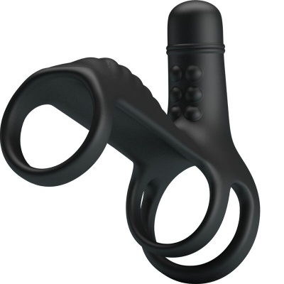 Pretty Love Elastic Penis Extension Sleeve Vibrating - image 3