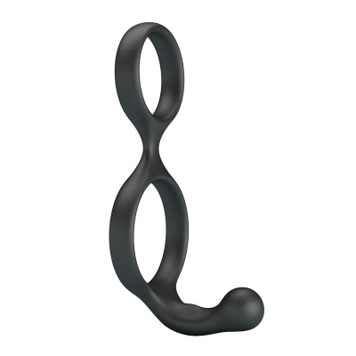 CRAZY BULL - Florian Double Cock And Ball Ring Black - image 4