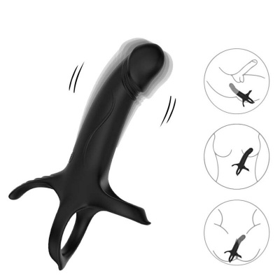 Armony Dildo Ring Vibrator Remote Black - image 2