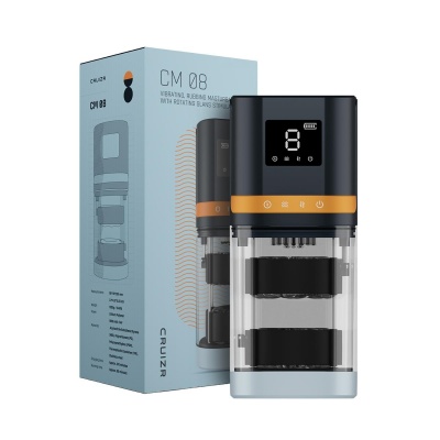Foto van Cruizr - 4 in 1 Masturbator met LCD-display - Zwart