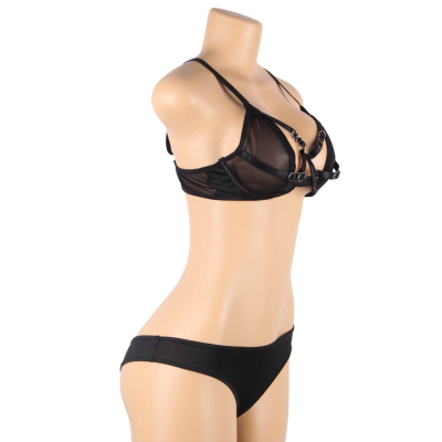 Subblime Two-Piece Transparent Bra and Panties Set S/M - image 7