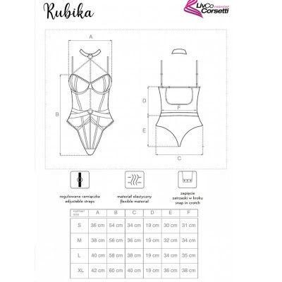 Livco Corsetti Rubika Bodysuit Black L - image 4