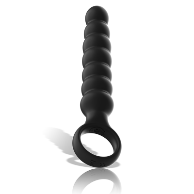 Black & Silver Bob Powerful Silicone Anal Vibrator - image 3