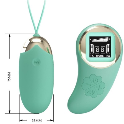 Pretty Love — Green Remote Control Vibrating Egg - image 3