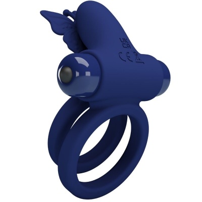 Pretty Love Jamele Double Ring with Butterfly Stimulator - image 3