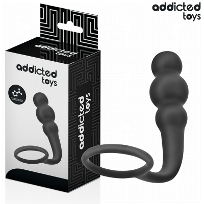 Addicted Toys Anal Plug with Ring Silicone Model 1 - image 2