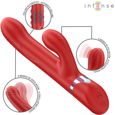 Intense Lele Multifunction Vibrator Red - image 2
