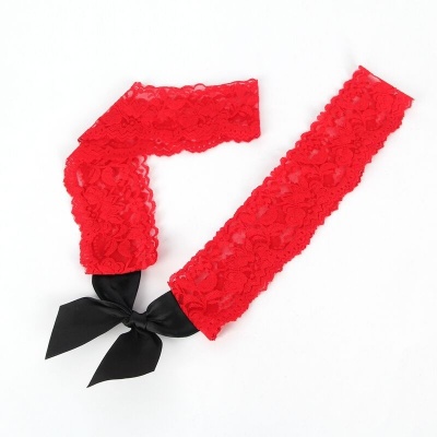 Subblime Short Fishnet Dress w/ Black & Red Stitching - image 4