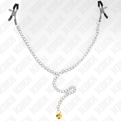 KINK - Chain Nipple Clamps With Bell 30 Cm - image 4