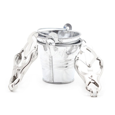 Ohmama Fetish Nipple Clamps With Buckets - image 7