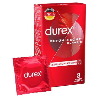 Foto van Durex – Thin Feel Classic Condooms – 8 Stuks