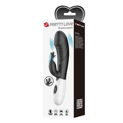 Pretty Love Rasmussen Rabbit Vibrator - Black - image 11