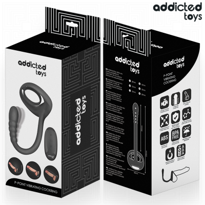 Addicted Toys P-Spot Vibrating Cock Ring Remote Control - image 3