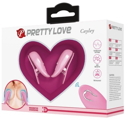 PRETTY LOVE Pretty Love Cailey Nipple Clamps 10 Vibrations Remote C... - image 8