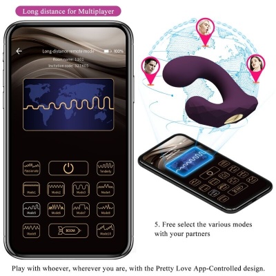 Pretty Love Billy C-Shaped Vibrator Purple - image 11