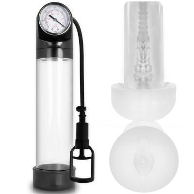 Pump Addicted RX9 Transparent Penis Pump with Sleeve Pump Addicted RX9 Transparent Penis Pump with Sleeve
