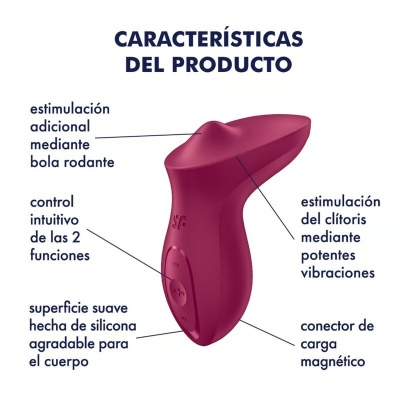 Satisfyer Exciterrr Lay-On Berry Vibrator - image 4