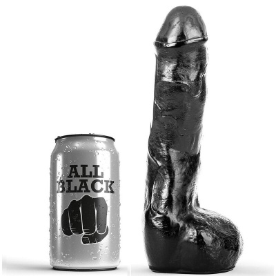 All Black Realistic Dildo 20 CM