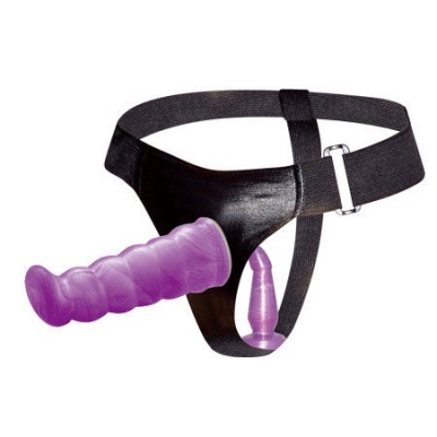 Baile Lilac Double Penetration Harness 17cm