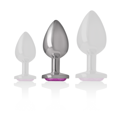 Aluminum Metal Anal Plug Pink Heart Size M - image 5