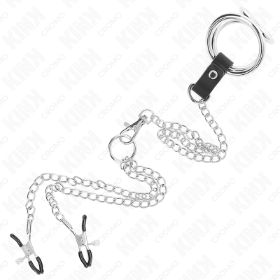 Kink Triple Chrome Metal Penis Ring 3.8 Cm to 5 Cm with 26 Cm Metal - image 5