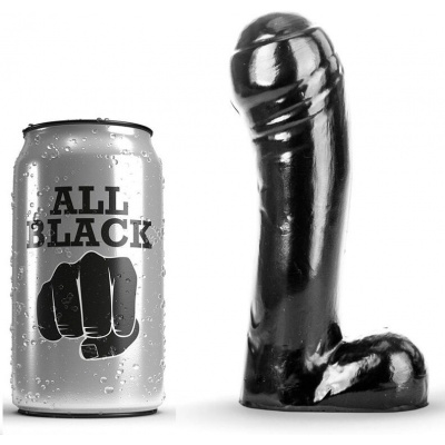 All Black Dildo Black 15 CM